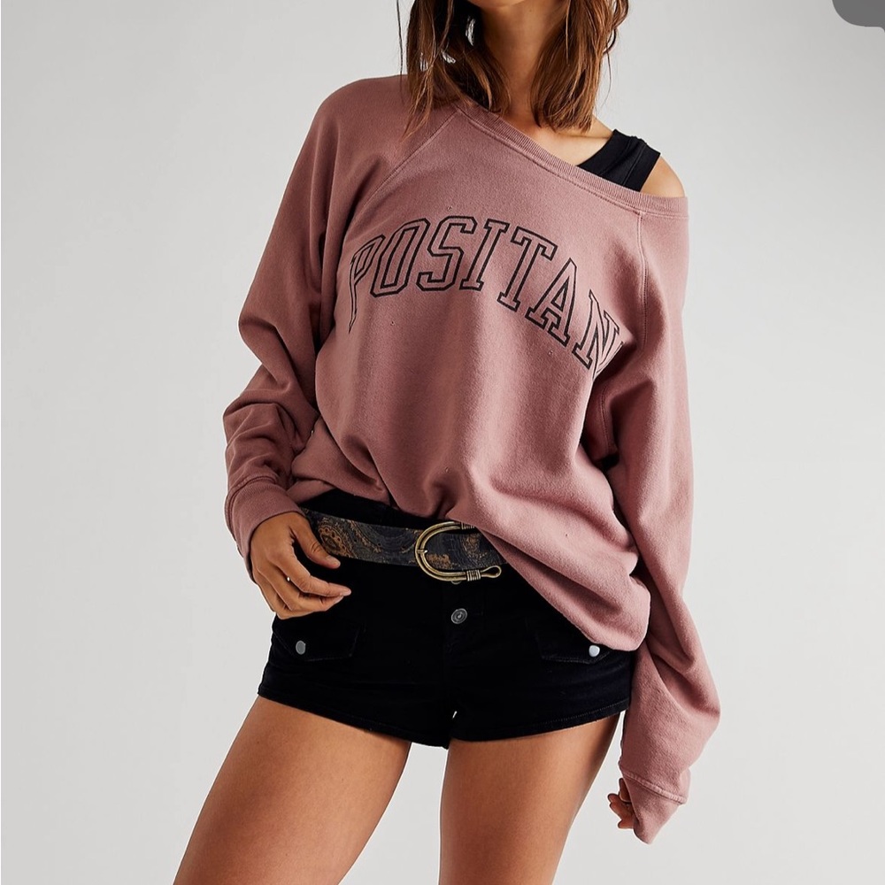 Free People Retrobrand Positano Crewneck